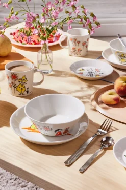 Moomin Bowls|Breakfast Bowls^Moomin Arabia x Red Cross Moomin bowl ABC Snufkin, Ø15 cm Multi