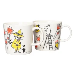 New Moomin Arabia x Red Cross Moomin mug ABC Mix 2-pack, 30 cl Multi