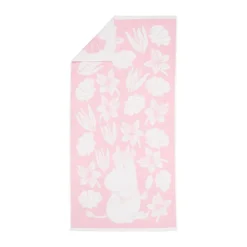 Bath Sheets^Moomin Arabia Moomin bath towel 70x140 cm, Seashell Pink