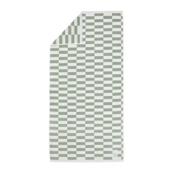 Discount Moomin Arabia Moomin bath towel 70x140 cm, Squares green GreenWhite