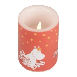 Led-Candles^Muurla Moomin block candle LED 10 cm, Gifts Red