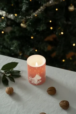 Led-Candles^Muurla Moomin block candle LED 10 cm, Gifts Red
