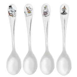 Tea & Coffee Spoons^Hackman Moomin Celebration coffee spoon 4-pack, 4-pack Silver-coloured