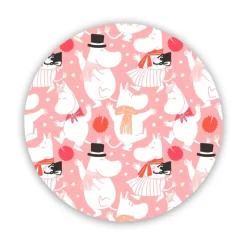 Hot Opto Design Moomin celebration trivet Ø21 cm, White-pink PinkWhite