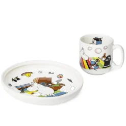 Sale Moomin Arabia Moomin children's dinnerware, Moomintroll White