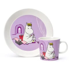 Outlet Moomin Arabia Moomin children's dinnerware, Snorkmaiden Purple