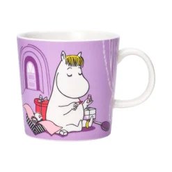 Outlet Moomin Arabia Moomin children's dinnerware, Snorkmaiden Purple