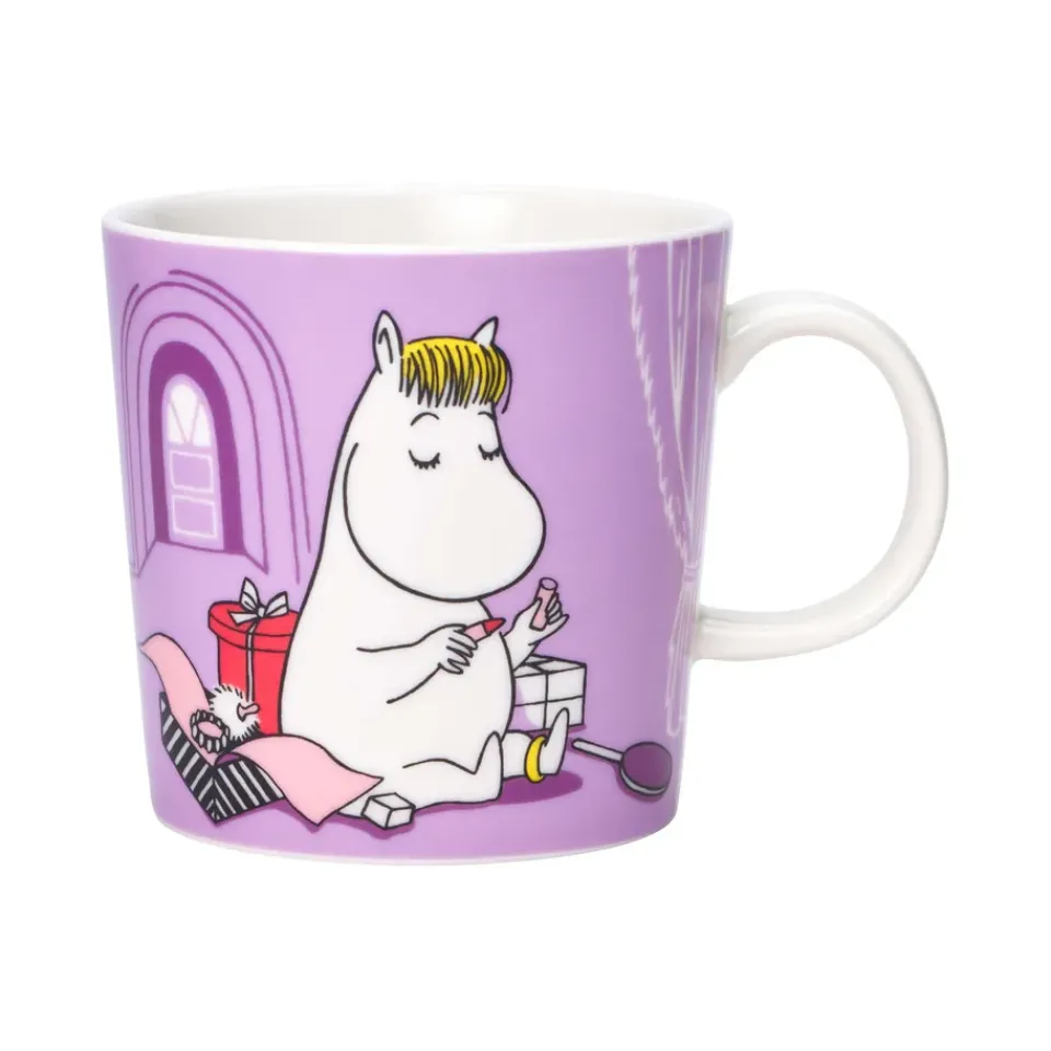 Outlet Moomin Arabia Moomin children's dinnerware, Snorkmaiden Purple