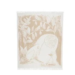 Hot Moomin Arabia Moomin cotton throw 130x170 cm, Beige Multi