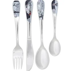 Children's Cutlery^Hackman Moomin cutlery childrens set 4-pack, moomin adventure move Silver-coloured
