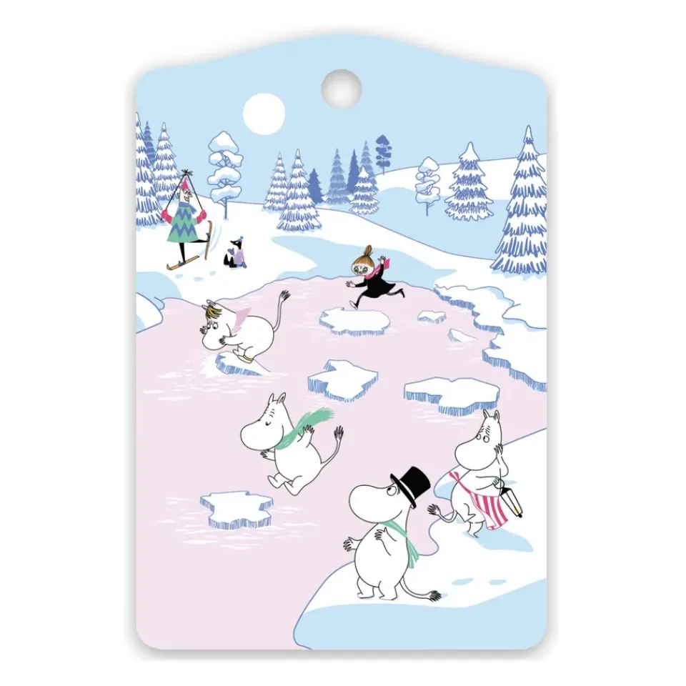 Clearance Opto Design Moomin cutting board winter 2022 20x30 cm, Blue-white-pink BlueWhitePink