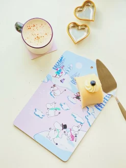 Clearance Opto Design Moomin cutting board winter 2022 20x30 cm, Blue-white-pink BlueWhitePink