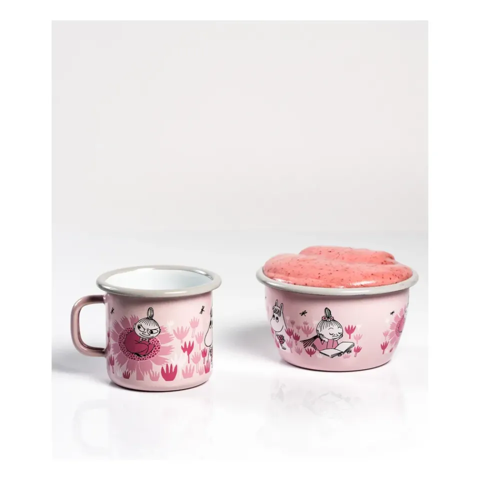 Moomin Bowls^Muurla Moomin enamel bowl Girls 30 cl, Pink