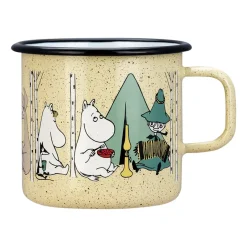 Moomin Mugs^Muurla Moomin enamel mug 80 cl, Campers Yellow