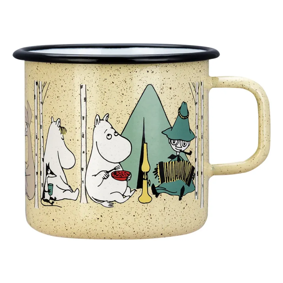 Moomin Mugs^Muurla Moomin enamel mug 80 cl, Campers Yellow