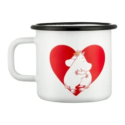 Clearance Muurla Moomin enamel mug 37 cl, Heart White