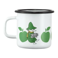 Moomin Mugs^Muurla Moomin enamel mug 37 cl, Joyfull Apples White