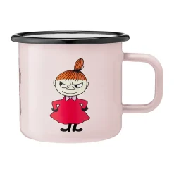Best Muurla Moomin enamel mug 37 cl, Little My Pink
