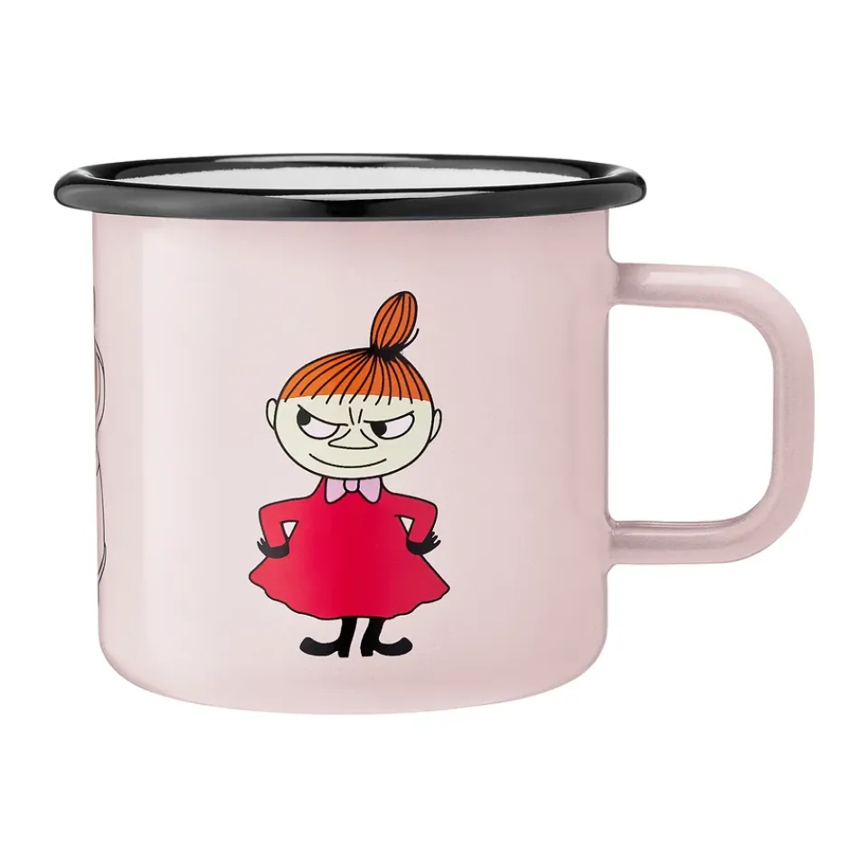 Best Muurla Moomin enamel mug 37 cl, Little My Pink