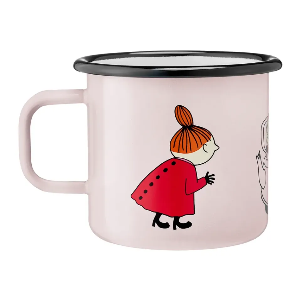 Best Muurla Moomin enamel mug 37 cl, Little My Pink