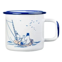 Moomin Mugs^Muurla Moomin enamel mug 37 cl, Sailors White