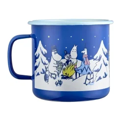 Moomin Mugs^Muurla Moomin enamel mug 80 cl, Starry night Blue