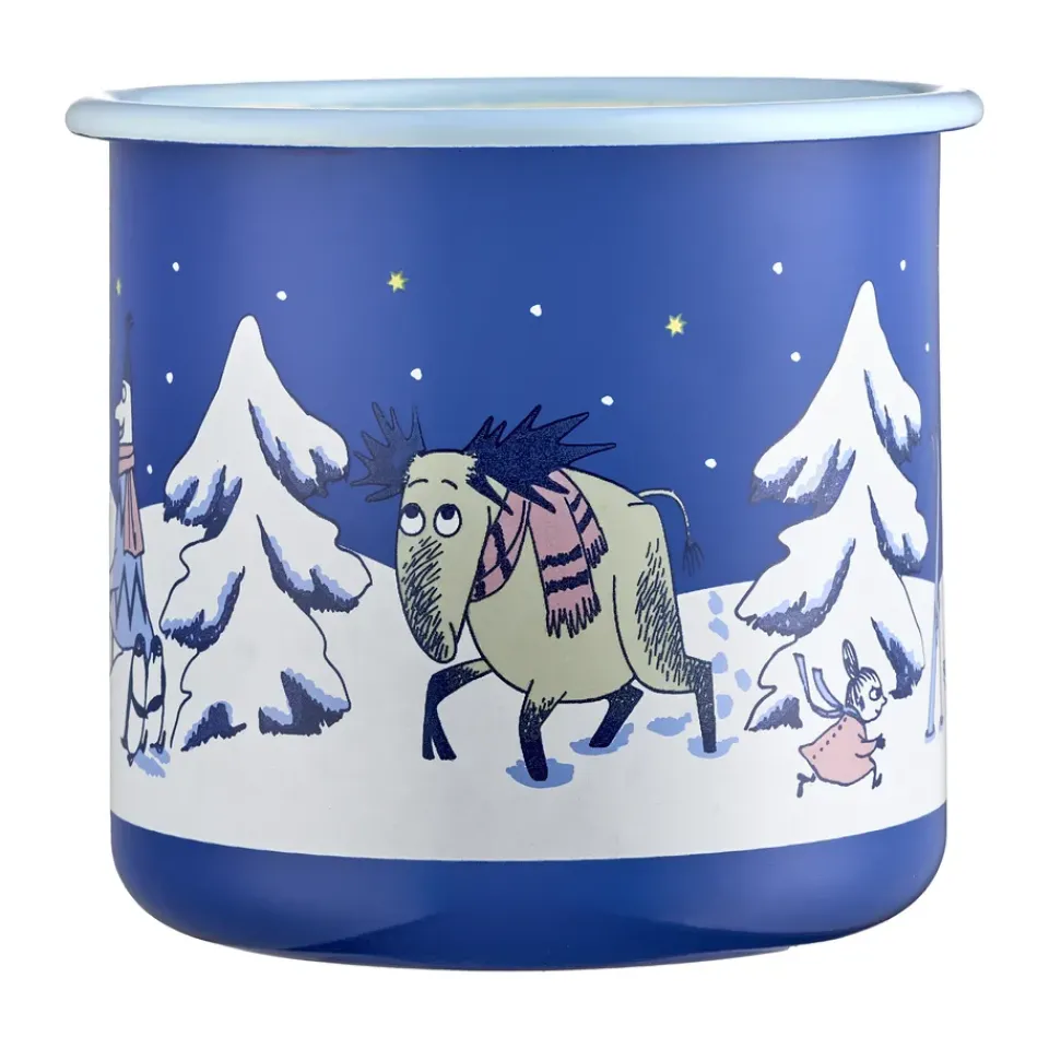 Moomin Mugs^Muurla Moomin enamel mug 80 cl, Starry night Blue