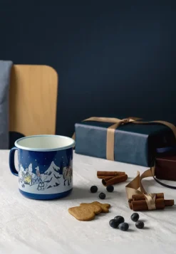 Moomin Mugs^Muurla Moomin enamel mug 80 cl, Starry night Blue