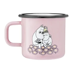 Outlet Muurla Moomin enamel mug 37 cl, Together Pink
