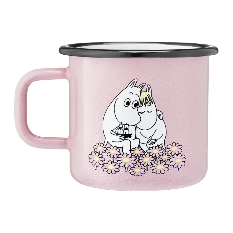 Outlet Muurla Moomin enamel mug 37 cl, Together Pink