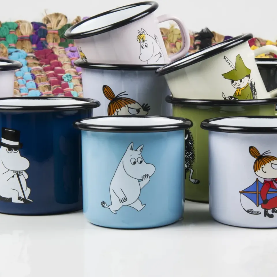 Sale Muurla Moomin enamel mug, 2.5 dl Blue