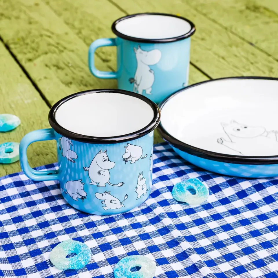 Sale Muurla Moomin enamel mug, 2.5 dl Blue