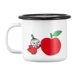 Moomin Mugs^Muurla Moomin enamel mug 1.5 dl, Joyfull Apples White