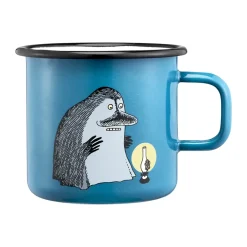 Online Muurla Moomin enamel mug 550 ml, The Groke Blue