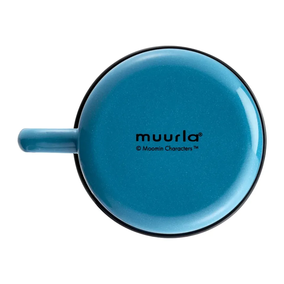Online Muurla Moomin enamel mug 550 ml, The Groke Blue