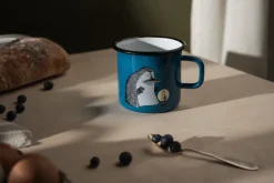 Online Muurla Moomin enamel mug 550 ml, The Groke Blue