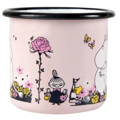 Moomin Mugs|Coffee Cups^Muurla Moomin enamel mug hugs 37 cl, Rosa Pink