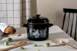 Online Muurla Moomin enamel pot high lid 3.5 L, The Kitchen Black