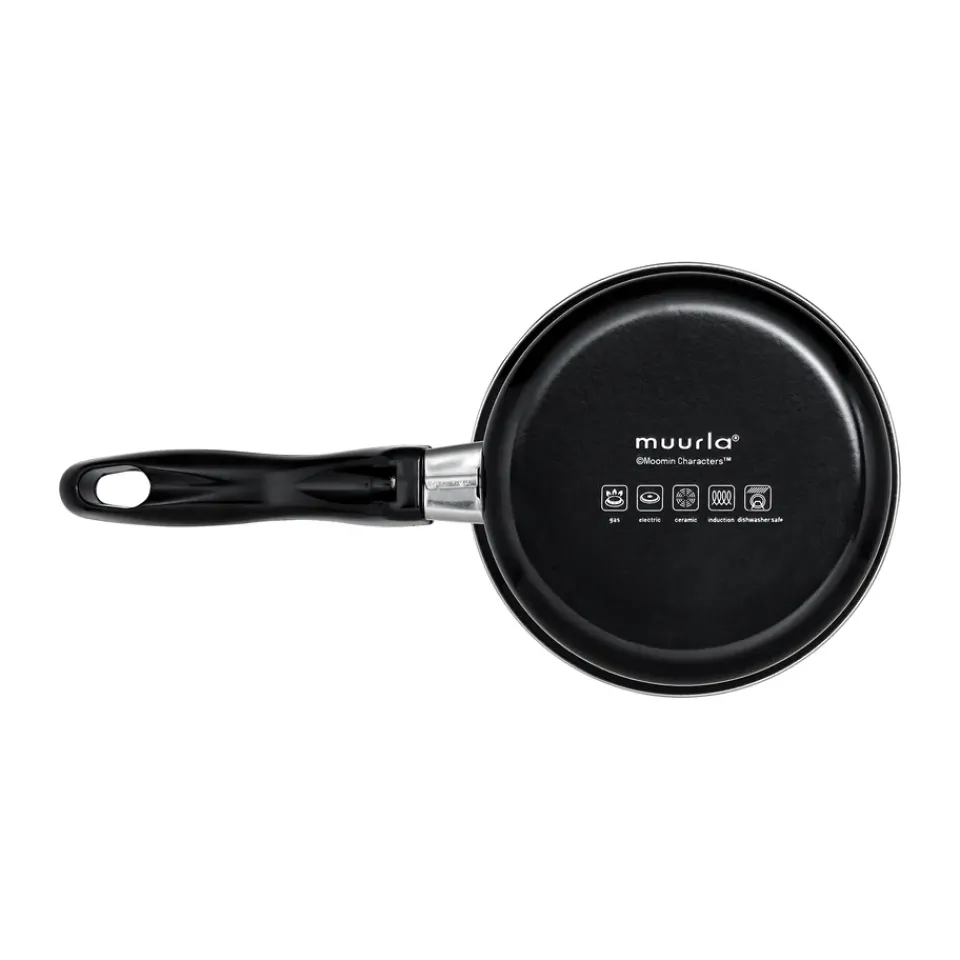 New Muurla Moomin enamel saucepan 1 L, The Kitchen Black