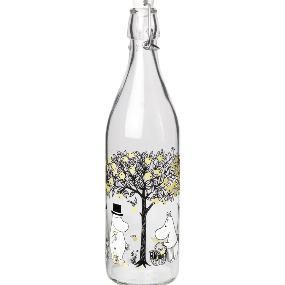 Water Bottles^Muurla Moomin glass bottle 1 L, Apples Multi