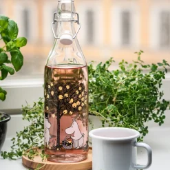 Water Bottles^Muurla Moomin glass bottle 1 L, Apples Multi