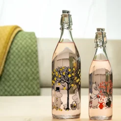 Water Bottles^Muurla Moomin glass bottle 1 L, Apples Multi