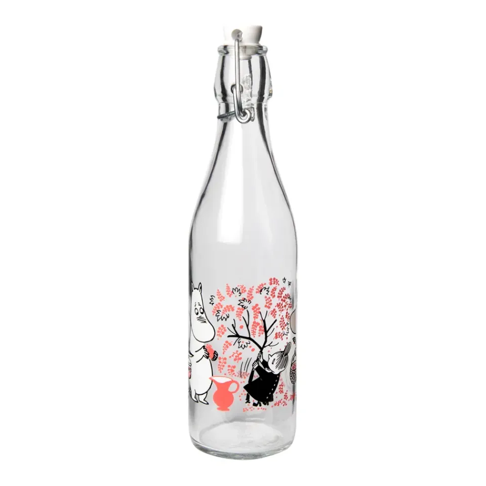 Discount Muurla Moomin glass bottle 0.5 l, Berries Multi