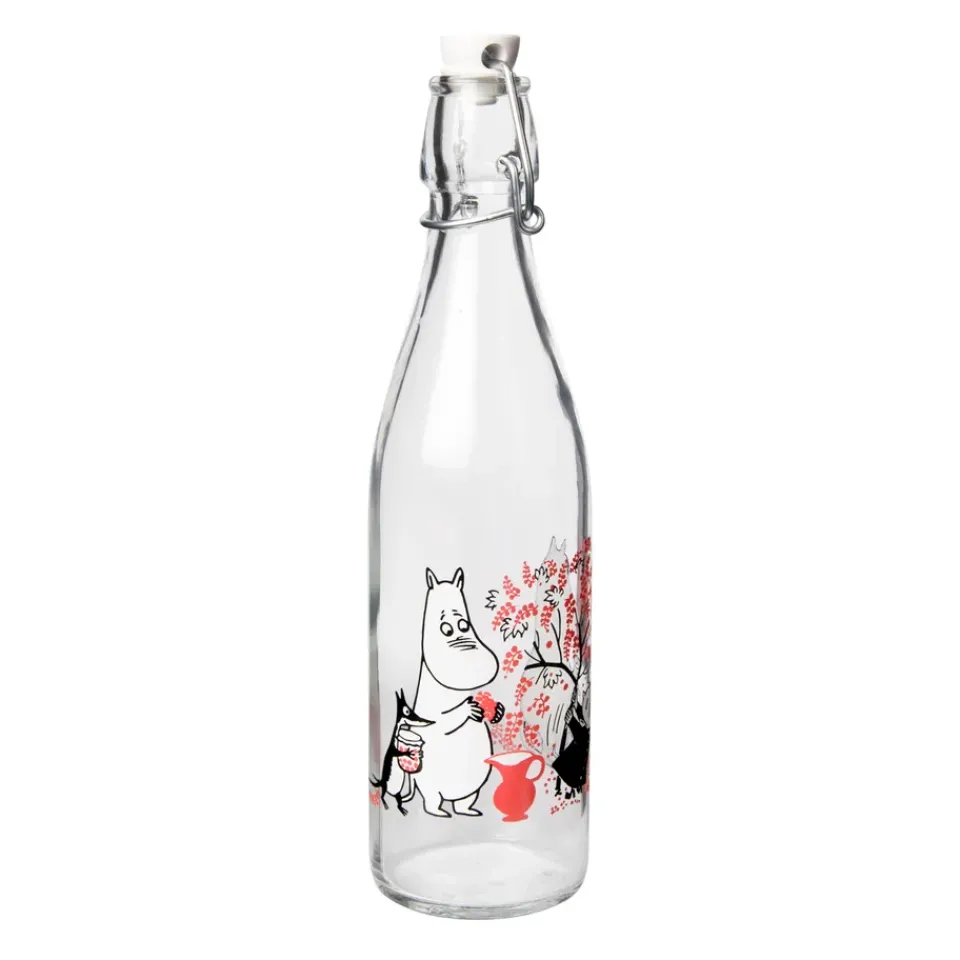 Discount Muurla Moomin glass bottle 0.5 l, Berries Multi