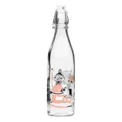 Outlet Muurla Moomin glass bottle 0.5 l, Marmalade Transparent
