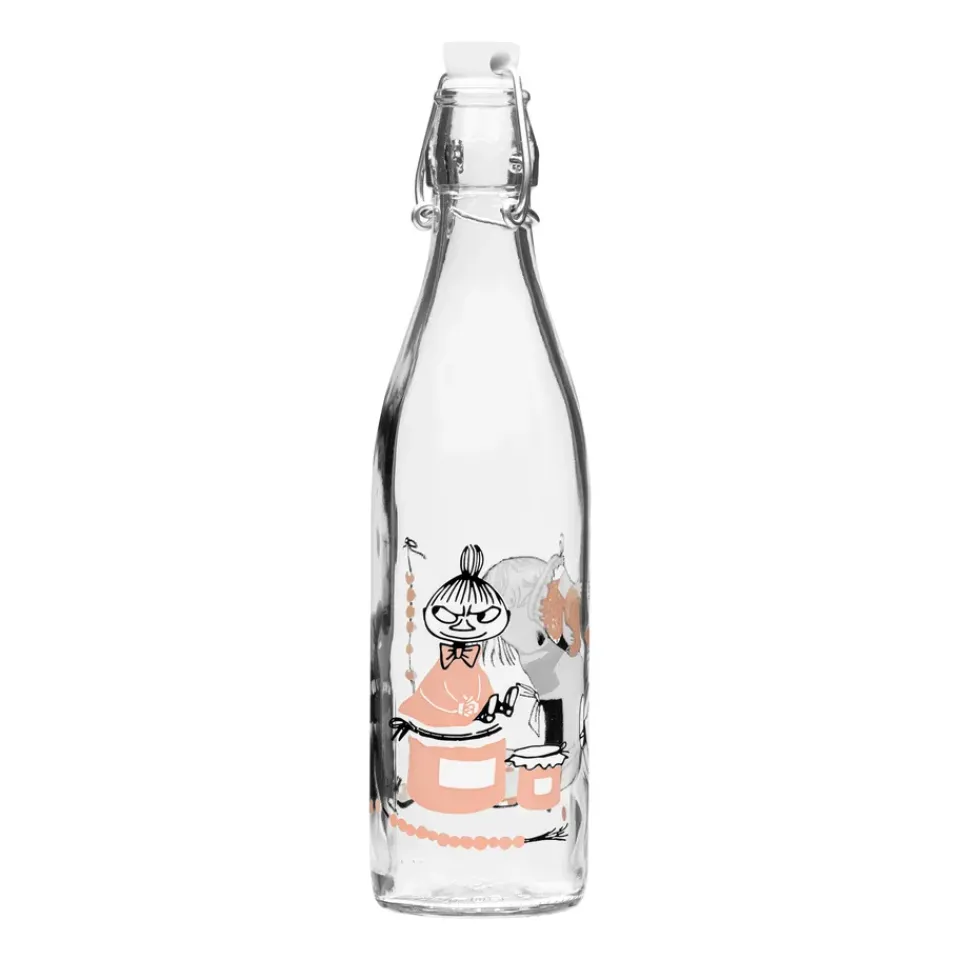 Outlet Muurla Moomin glass bottle 0.5 l, Marmalade Transparent