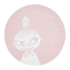Coasters^Muurla Moomin glass coaster Ø10 cm, Little My Pink