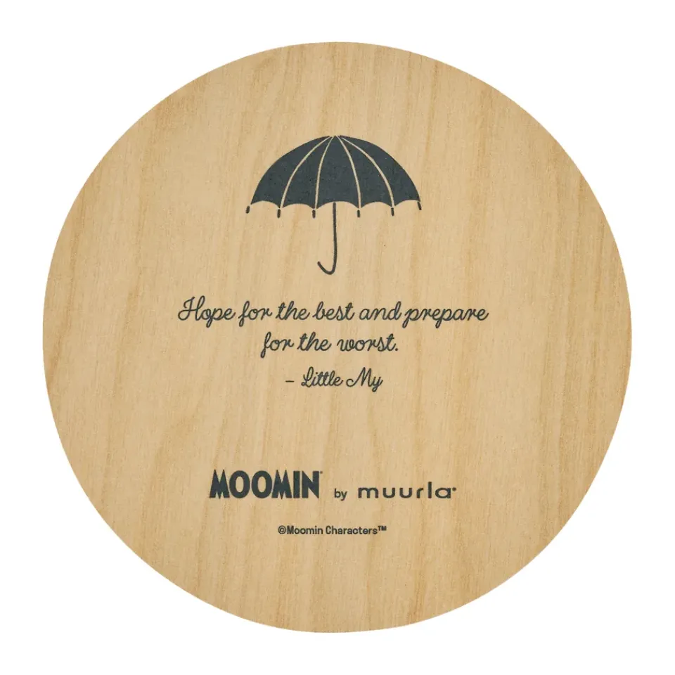Coasters^Muurla Moomin glass coaster Ø10 cm, Little My Pink