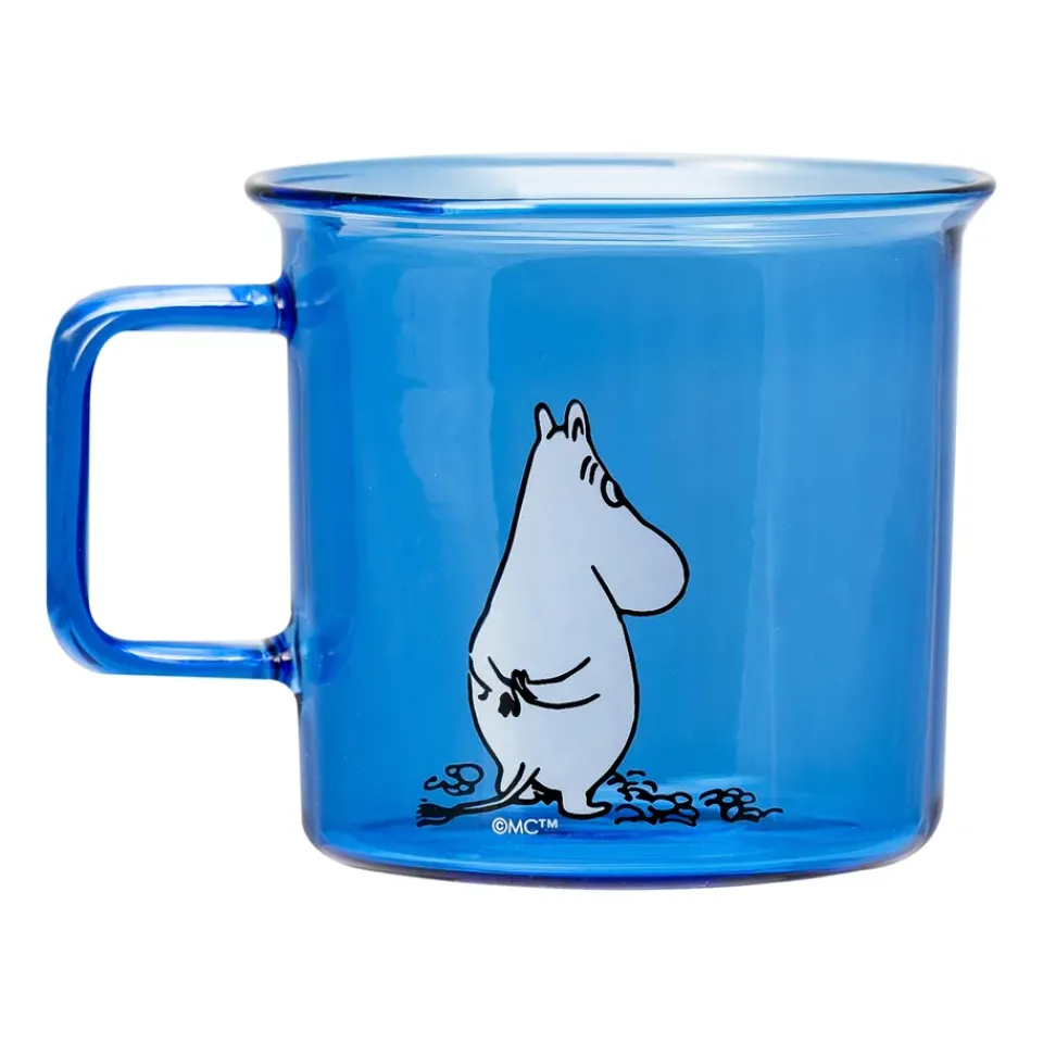 Discount Muurla Moomin glass mug 35 cl, Blue