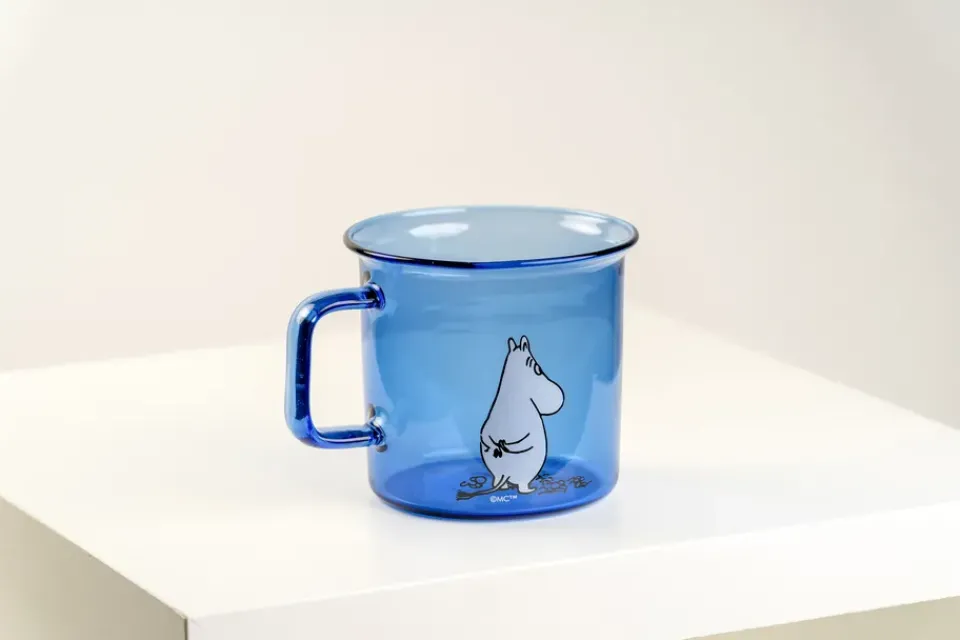 Discount Muurla Moomin glass mug 35 cl, Blue
